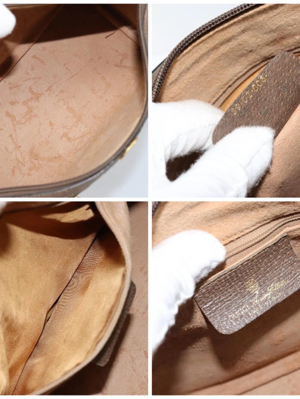 GUCCI GG Supreme Web Sherry Line Boston Bag PVC Beige Gold 39 02 006 Auth gh1854 - Picture 15 of 16